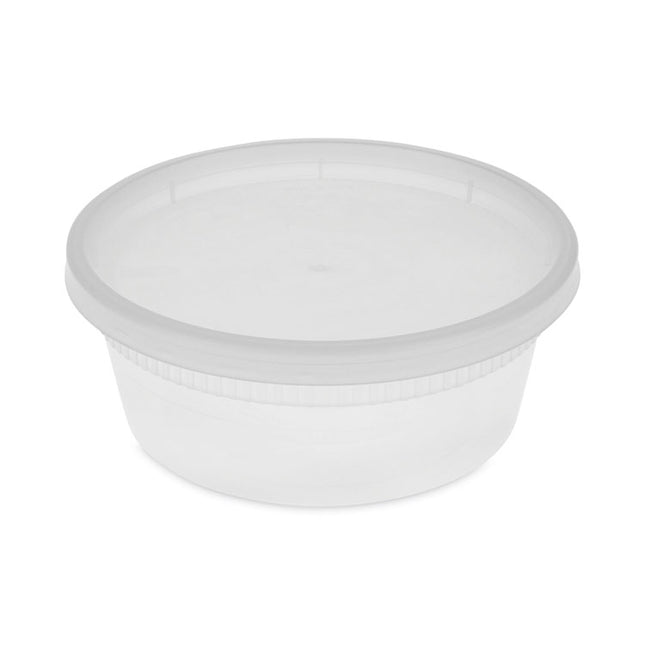 Newspring DELItainer Microwavable Container, 8 oz, 1.13 x 2.8 x 1.33, Clear, Plastic, 240/Carton