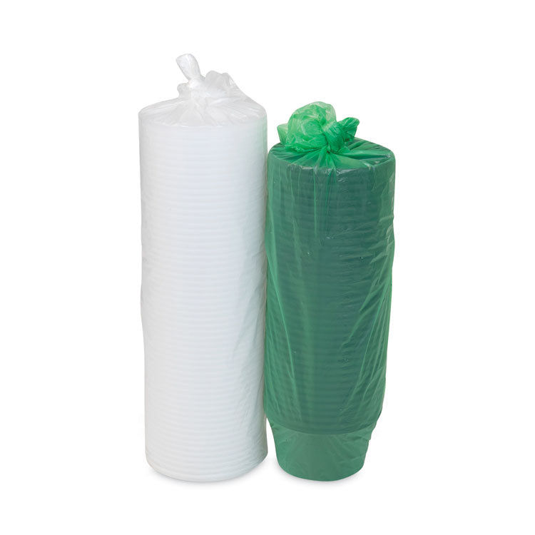 Newspring DELItainer Microwavable Container, 12 oz, 4.55" Diameter x 2.45" h, Black/Clear, Plastic, 240/Carton