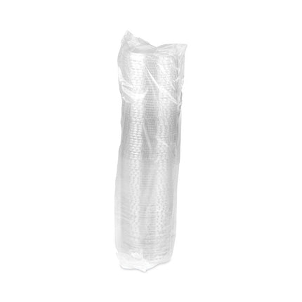 EarthChoice Compostable Cold Cup Lid with Straw Slot for A Cups, Fits 7 oz/9 oz/20 oz A Cups, Plastic, Clear, 1,020/Carton