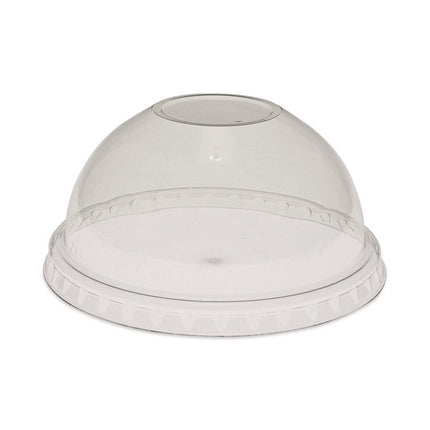 EarthChoice Strawless RPET Lid, Dome Lid, Fits 9 oz to 20 oz "A" Cups, Plastic, Clear, 900/Carton