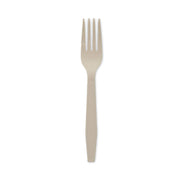 EarthChoice PSM Cutlery, Heavyweight Fork, Plastic, Tan, 1,000/Carton