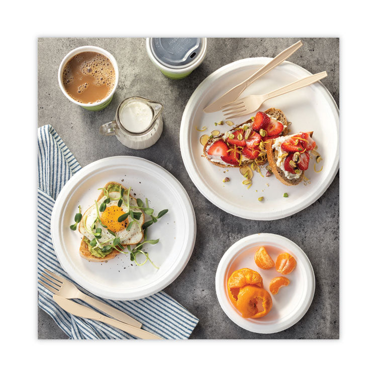 EarthChoice PSM Cutlery, Heavyweight Fork, Plastic, Tan, 1,000/Carton