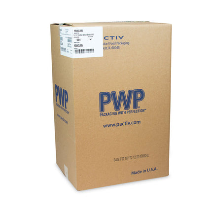 EarthChoice Recycled PET Container Lid, For 8 oz/12 oz/16 oz Container Bases, 5.5 x 5.5 x 0.38, Clear, Plastic, 504/Carton