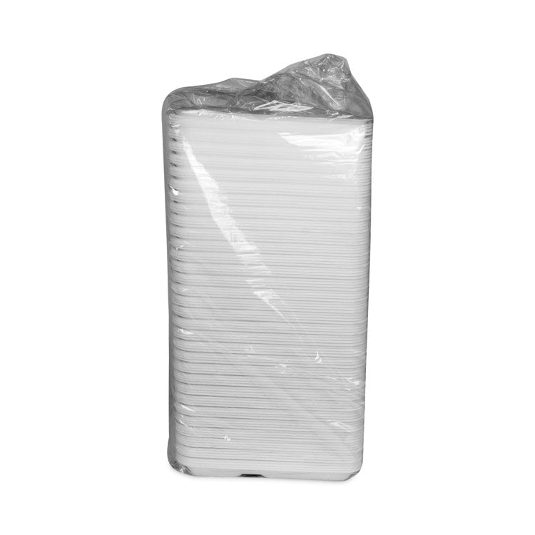 Foam School Trays, 5-Compartment Tray, 8.25 x 10.5 x 1, White, 500/Carton