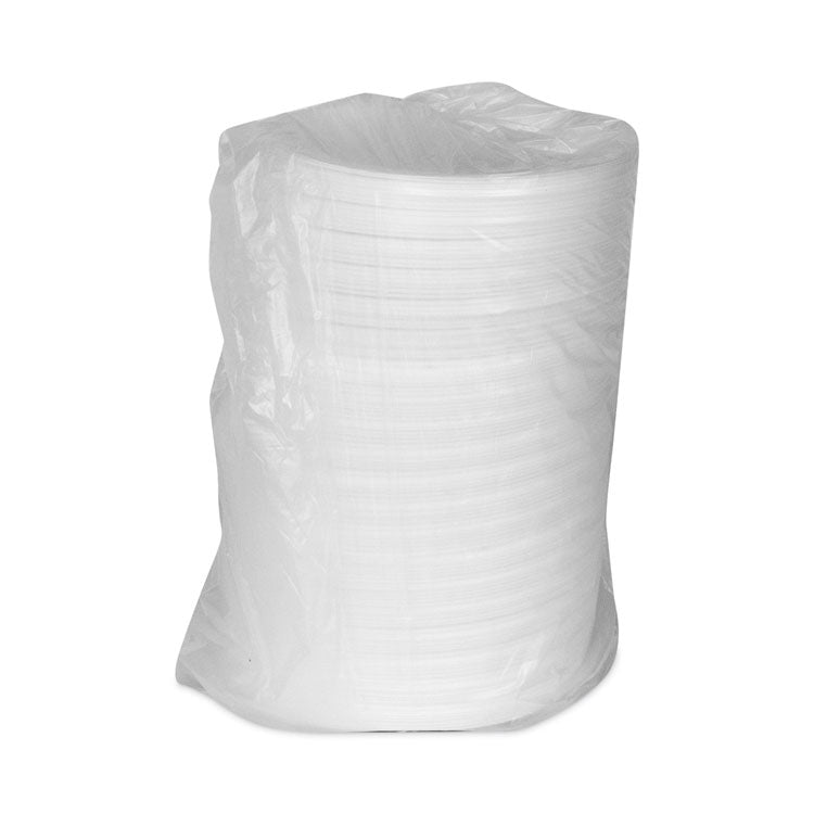 Placesetter Satin Non-Laminated Foam Dinnerware, Plate, 6" dia, White, 1,000/Carton