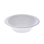 Placesetter Satin Non-Laminated Foam Dinnerware, Bowl, 12 oz, White, 1,000/Carton