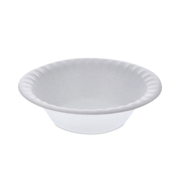 Placesetter Satin Non-Laminated Foam Dinnerware, Bowl, 12 oz, White, 1,000/Carton