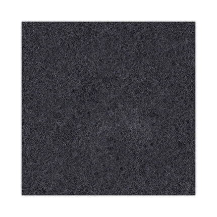 Stripping Floor Pads, 19" Diameter, Black, 5/carton