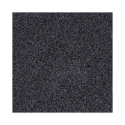 Stripping Floor Pads, 16" Diameter, Black, 5/carton