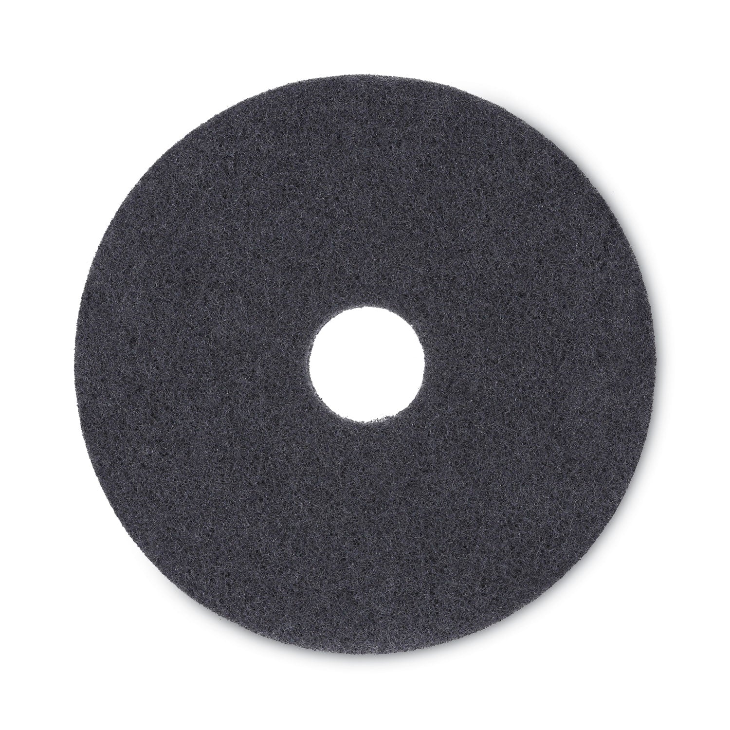 Stripping Floor Pads, 16" Diameter, Black, 5/carton