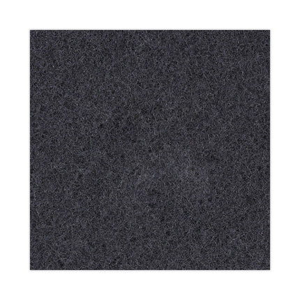 Stripping Floor Pads, 13" Diameter, Black, 5/carton