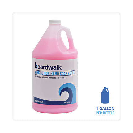 Mild Cleansing Pink Lotion Hand Soap Refill, Cherry Scent, 1 gal Bottle, 4/Carton