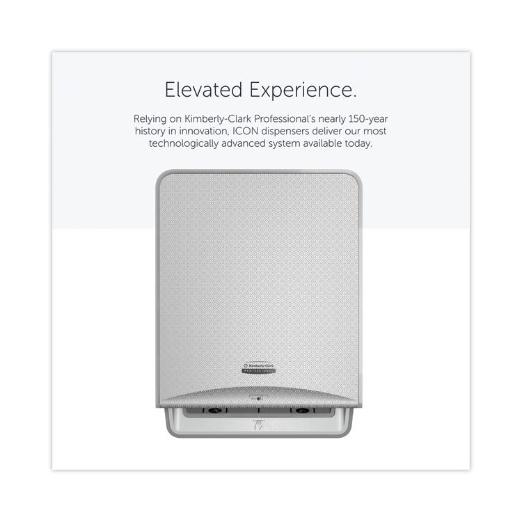 ICON Automatic Roll Towel Dispenser, 20.12 x 16.37 x 13.5, Silver Mosaic