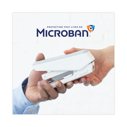 LX850 EasyPress Full Strip Stapler with Antimicrobial Protection, 25-Sheet Capacity, White