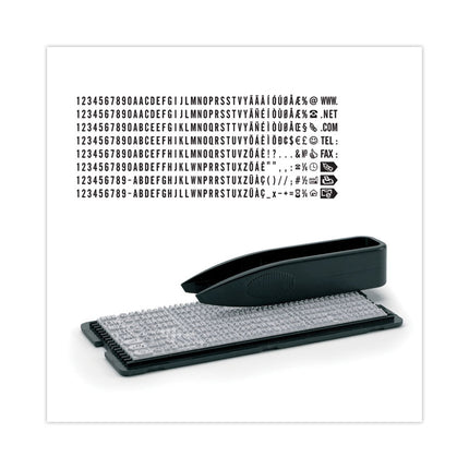Printy Do It Yourself Self-Inking Message Stamp, 0.75" x 1.88", Black