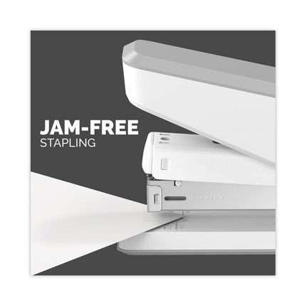 LX850 EasyPress Full Strip Stapler with Antimicrobial Protection, 25-Sheet Capacity, White
