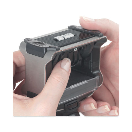 Professional Date Stamp, Self-Inking, 1.63" X 0.38", Black