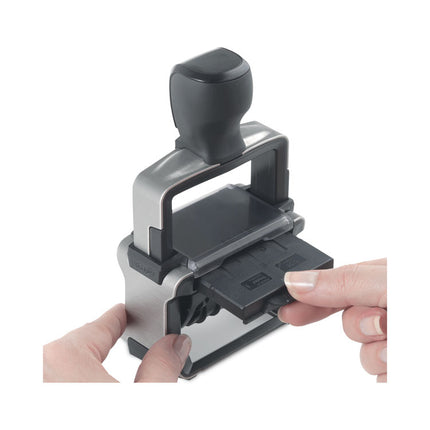 Professional Date Stamp, Self-Inking, 1.63" X 0.38", Black