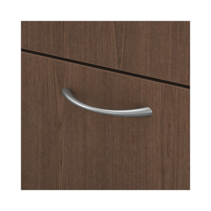 Mod Support Pedestal, Left or Right, 2-Drawers: Box/File, Legal/Letter, Sepia Walnut, 15" x 20" x 20"