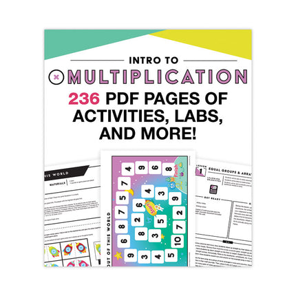 In a Flash USB, Intro to Multiplication, Ages 7-9, 236 Pages