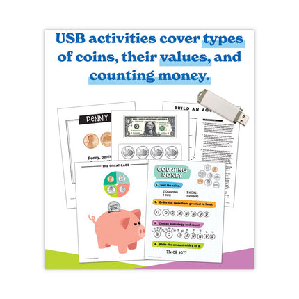 In a Flash USB, US Money, Ages 6-8, 229 Pages