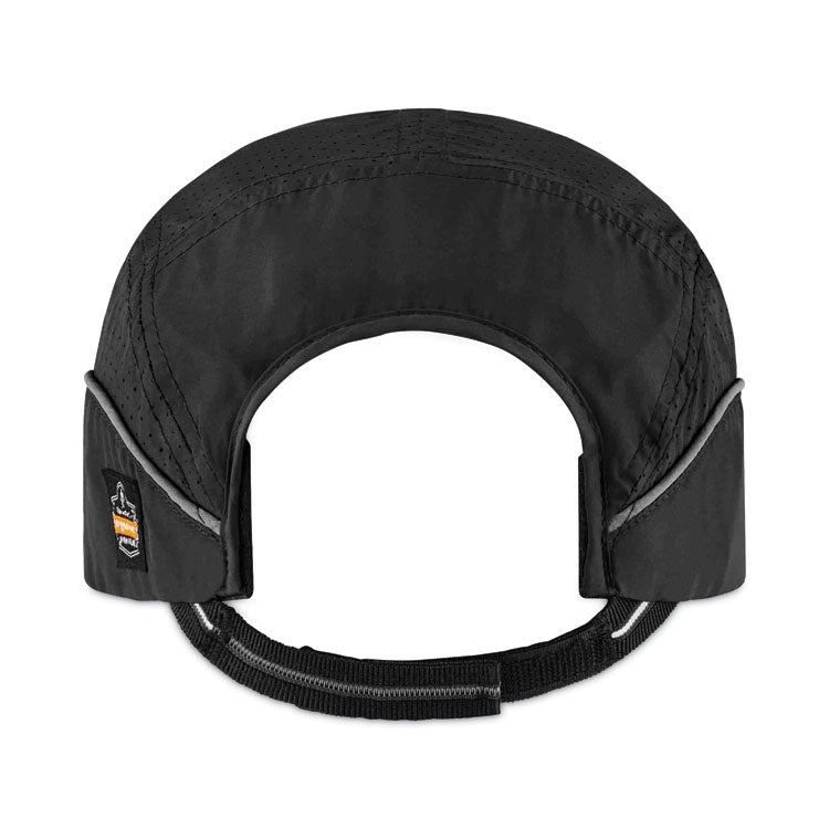 Skullerz 8965 Lightweight Bump Cap Hat with LED Lighting, Long Brim, Black