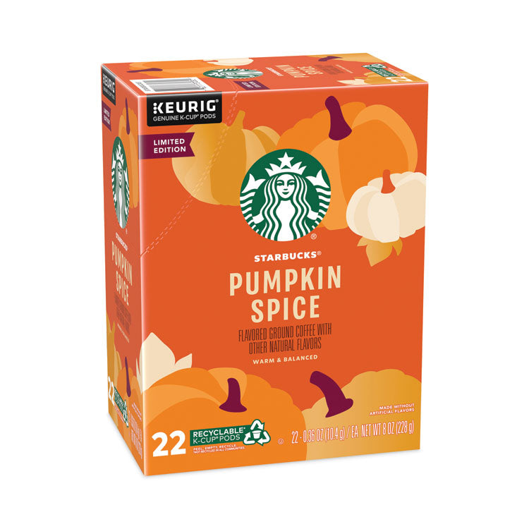 Pumpkin Spice Coffee, K-Cups, 22/Box, 4 Boxes/Carton