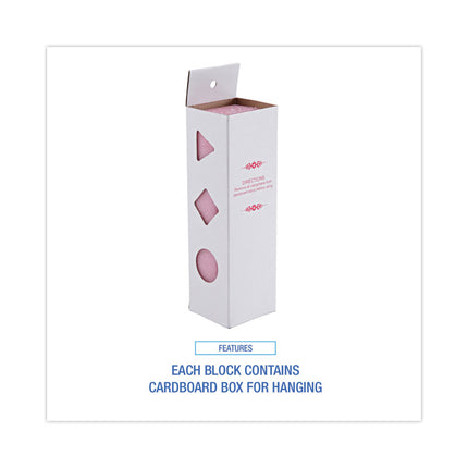 Deodorizing Para Wall Blocks, 24 oz, Pink, Cherry, 6/Box