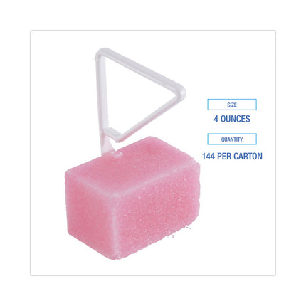 Para Toilet Bowl Deodorizer Block, Cherry Scent, 4 oz, Pink, 144/Carton