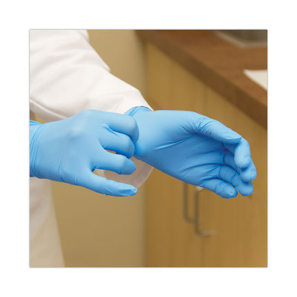 ProWorks Exam Grade Disposable Nitrile Gloves, Powder-Free, Large, Blue, 100/Box, 10 Boxes/Carton