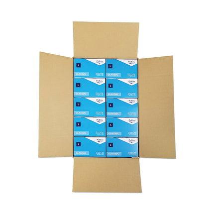 ProWorks Exam Grade Disposable Nitrile Gloves, Powder-Free, Large, Blue, 100/Box, 10 Boxes/Carton