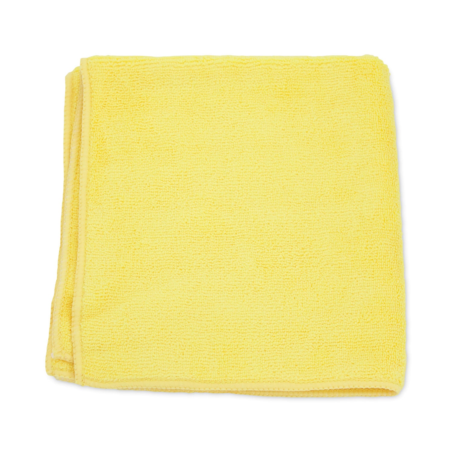 MicroWorks Microfiber Towels, 12 x 12, Yellow, Dozen
