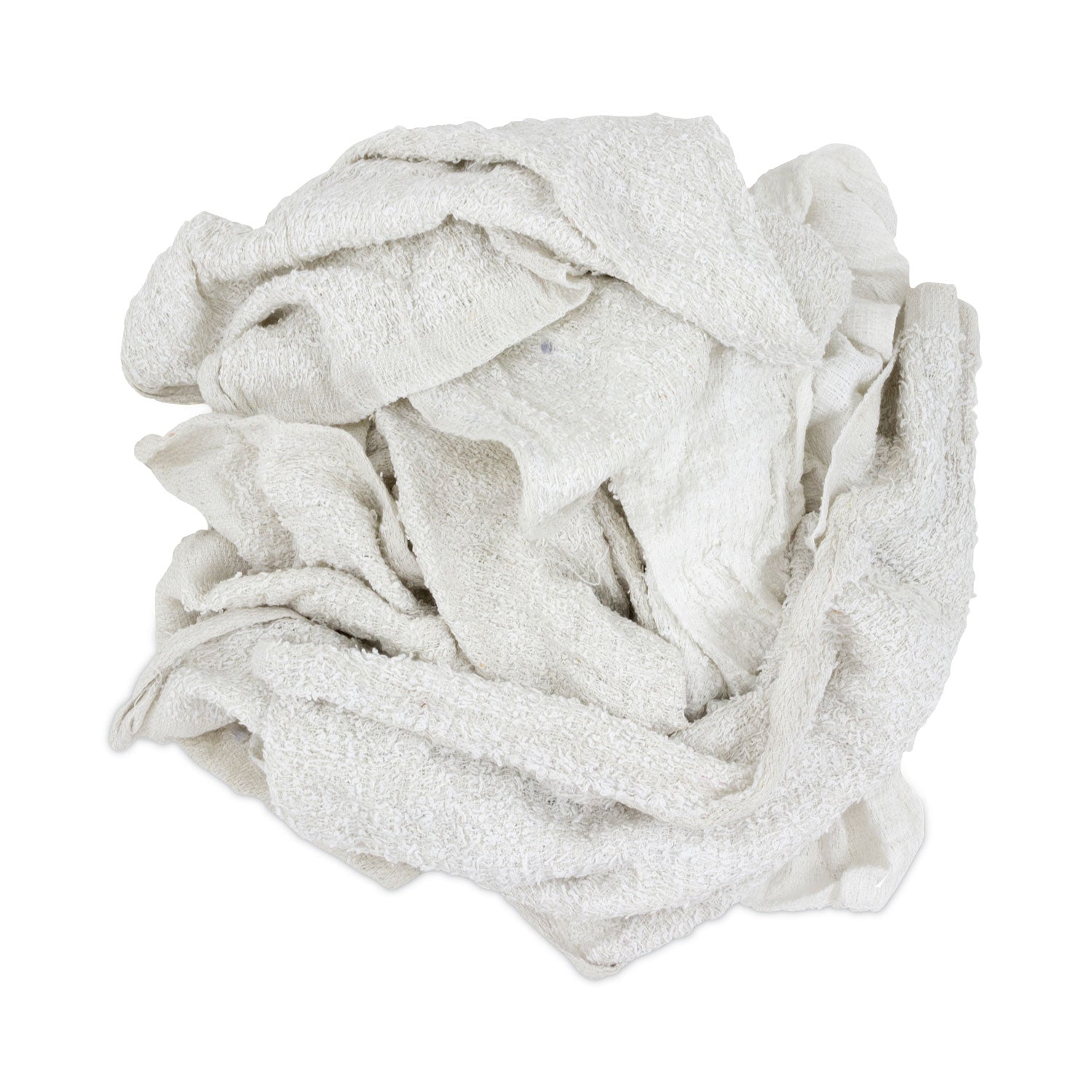 New White Economy Terry Rags, White, 10 lb/Carton