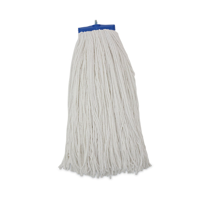 Cut-End Lie-Flat Wet Mop Head, Rayon, 24oz, White, 12/carton