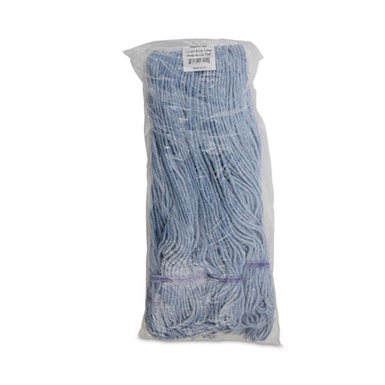 Mop Head, Loop-End, Cotton With Scrub Pad, Large, 12/carton