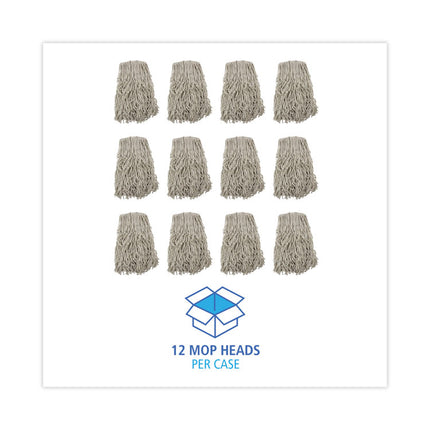 Cotton Mop Head, Cut-End, #32, White, 12/carton