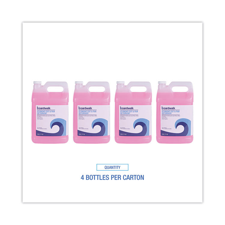 Industrial Strength Pot and Pan Hand Dishwashing Detergent, Herbal Scent, 1 gal Bottle