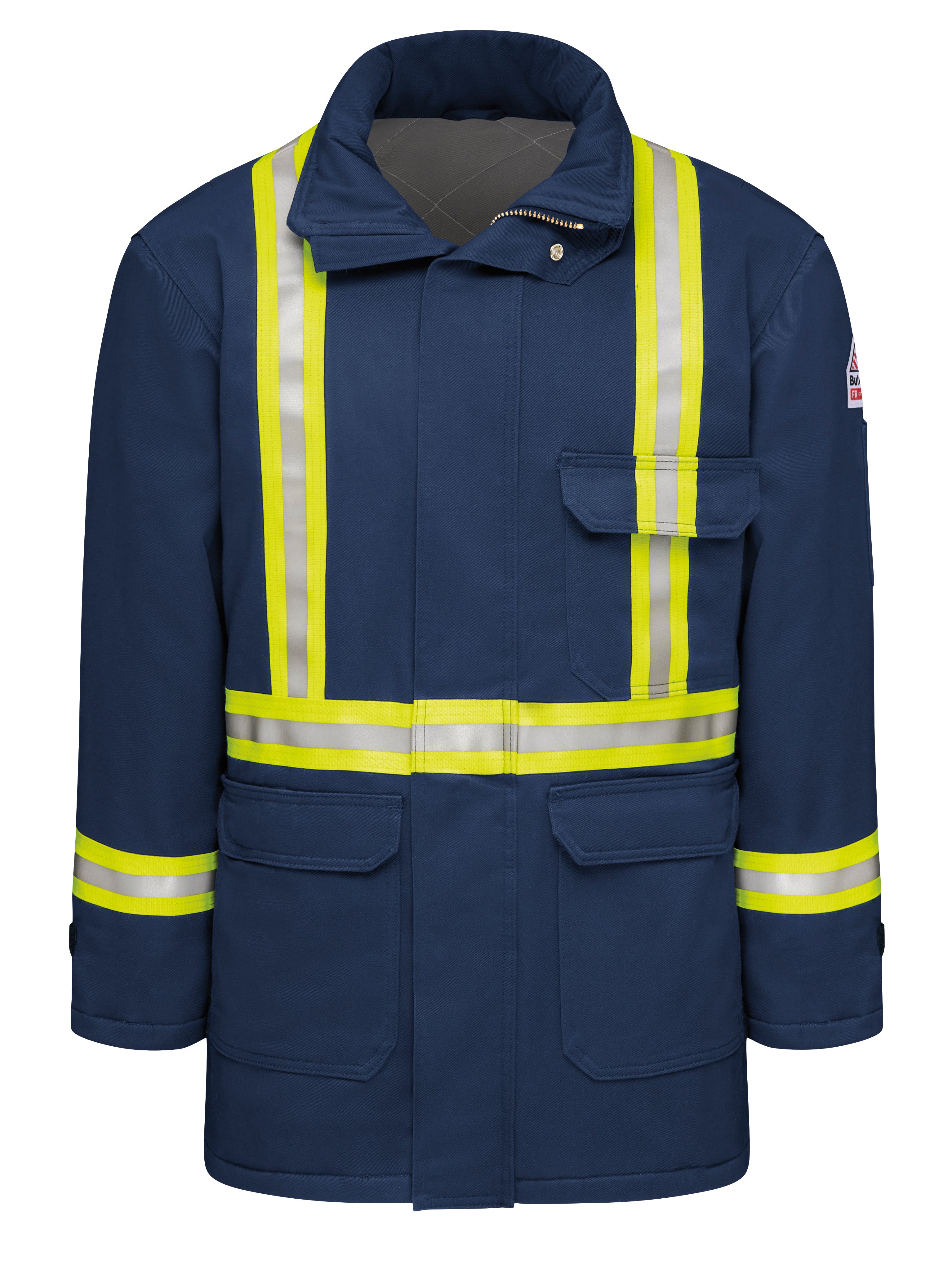 Bulwark® Men's Heavyweight Excel FR® ComforTouch® Insulated Deluxe Parka with Reflective Trim / JLPCNV