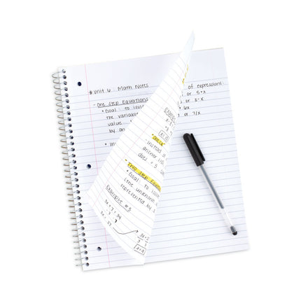 Wirebound Notebook, 1-Subject, Wide/Legal Rule, Red Cover, (100) 10.5 x 8 Sheets
