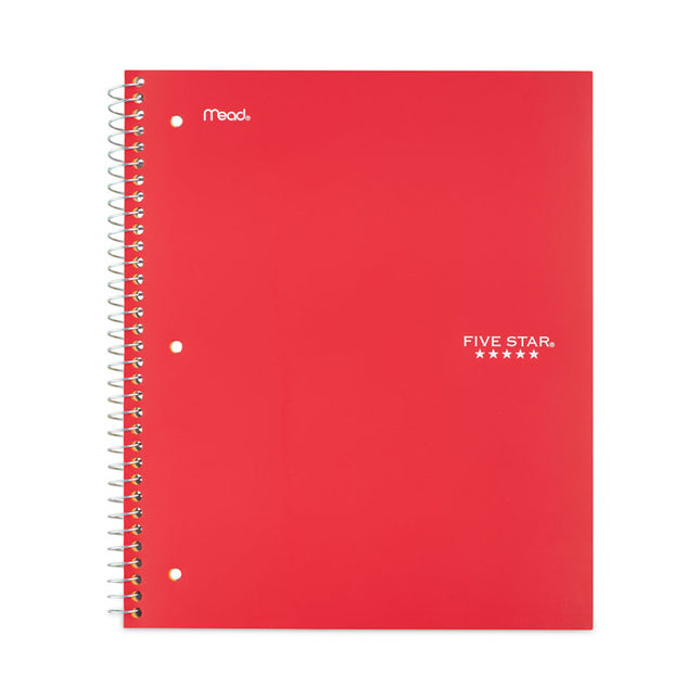 Wirebound Notebook, 1-Subject, Wide/Legal Rule, Red Cover, (100) 10.5 x 8 Sheets