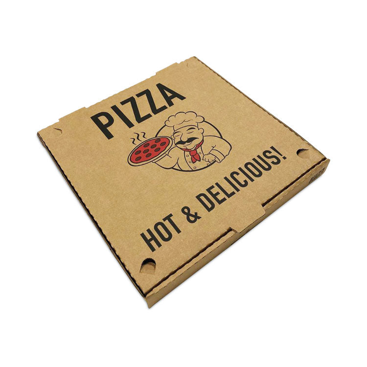 Pizza Boxes, 12 x 12 x 2, Brown, Paper, 50/Pack