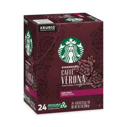 Caffe Verona Coffee K-Cups Pack, 24/box, 4 Boxes/carton