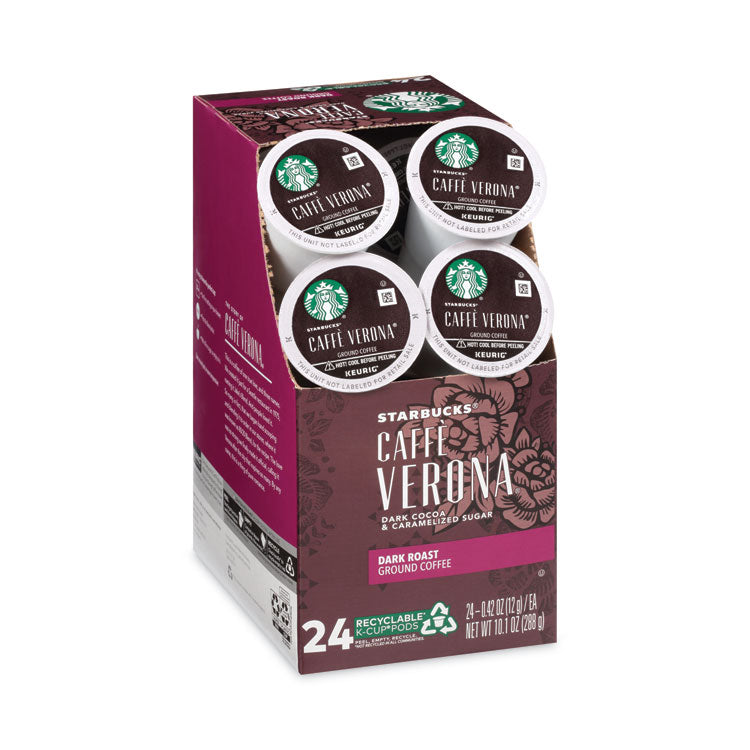 Caffe Verona Coffee K-Cups Pack, 24/box, 4 Boxes/carton