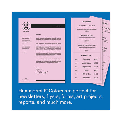 Colors Print Paper, 20 lb Bond Weight, 8.5 x 11, Lilac, 500/Ream