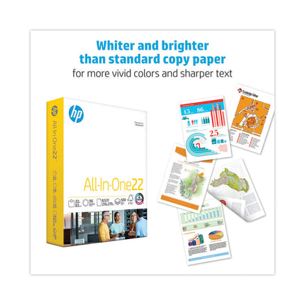 All-In-One22 Paper, 96 Bright, 22 lb Bond Weight, 8.5 x 11, White, 500/Ream