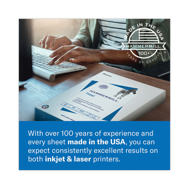 Colors Print Paper, 20 lb Bond Weight, 8.5 x 11, Blue, 500/Ream