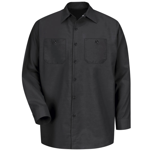 Red Kap® Men's Long Sleeve Industrial Work Shirt / SP14BK
