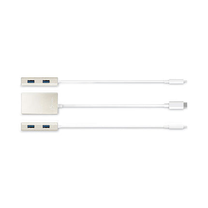 USB-C Hub, 4 Ports, Silver
