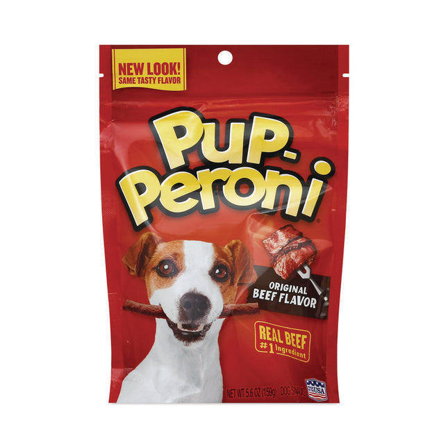 Original Beef Flavor Dog Snack Sticks, 8 oz Pouch, 8/Carton