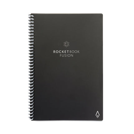 Fusion Smart Notebook, Seven Assorted Page Formats (Set 1), Black Cover, (21) 8.8 x 6 Sheets